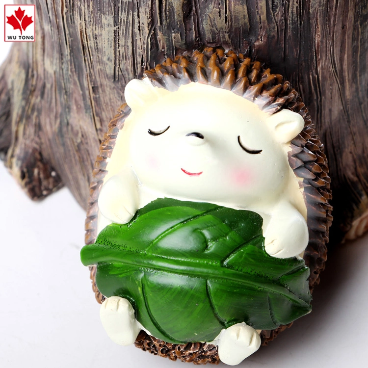 Resin Action Figure Pen Holder Office Decoraiton Hedgehog Pen Holder