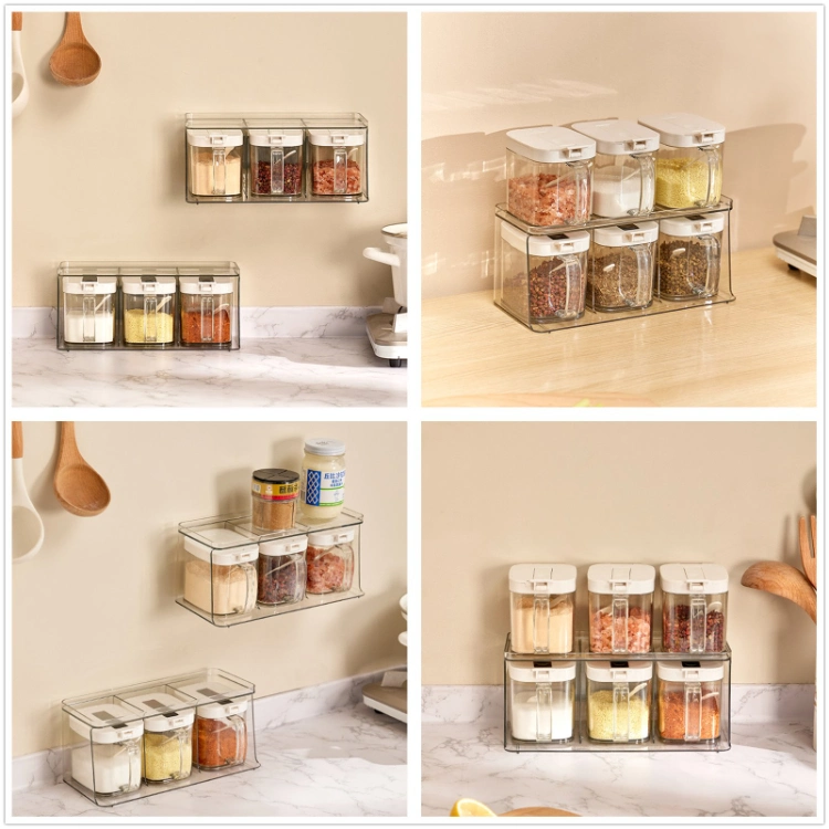 Kitchen Plastic Seasoning Storage Box