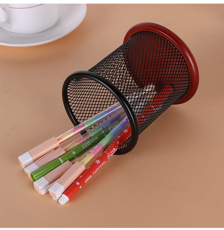 Office and School Metal Mesh Desk Makeup Brush Pen Holder