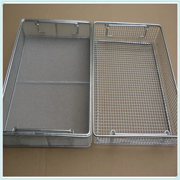 Kitchen Fried Filter /Oil Drain/Storage Wire Mesh Basket