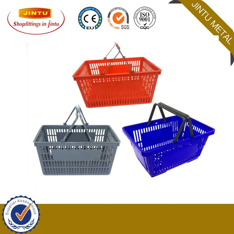 Plastic Shopping Basket/ Rolliing Basket 42L