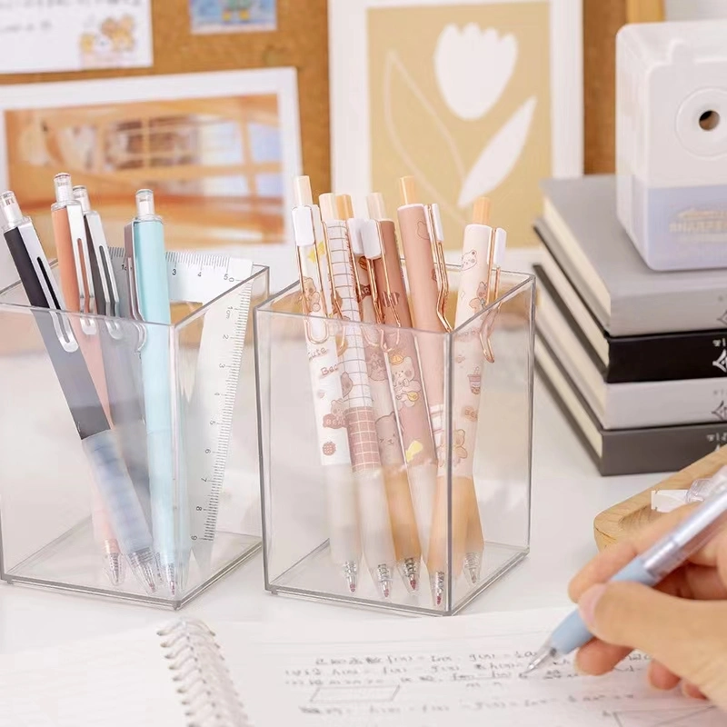 Customized Clear Pen Holder Stand