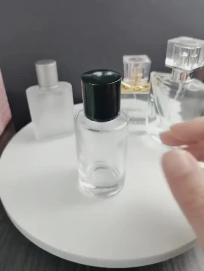 50 ml runde kobaltblaue Sprühflasche aus Glas, leere Glasspray-Parfümflaschen